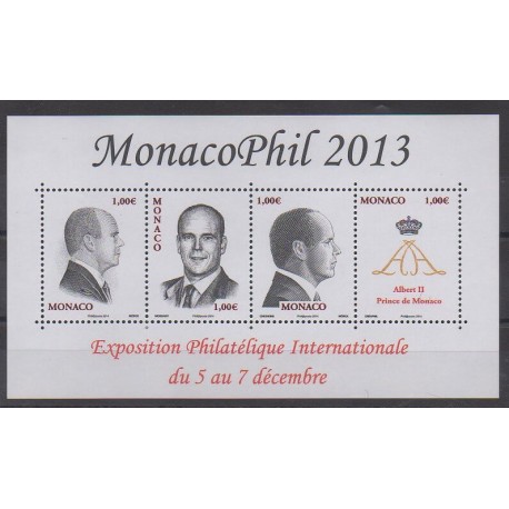 Monaco - Blocks and sheets - 2013 - Nb F2903 - Exhibition - Royalty