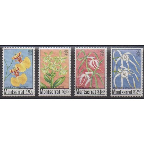 Montserrat - 1985 - Nb 565/568 - Orchids