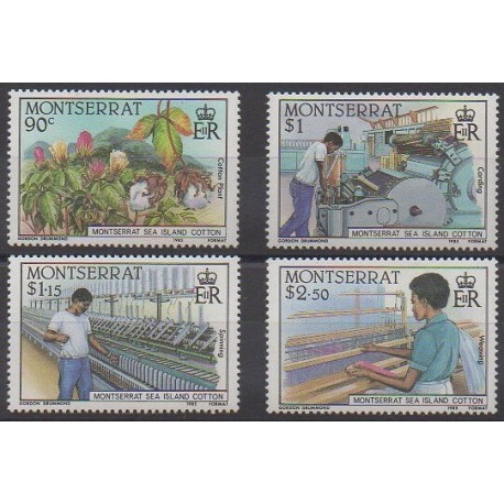 Montserrat - 1985 - No 577/580 - Artisanat ou métiers