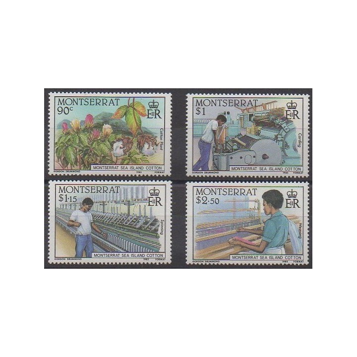 Montserrat - 1985 - Nb 577/580 - Craft