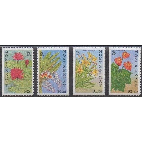 Montserrat - 1991 - Nb 764/767 - Flowers