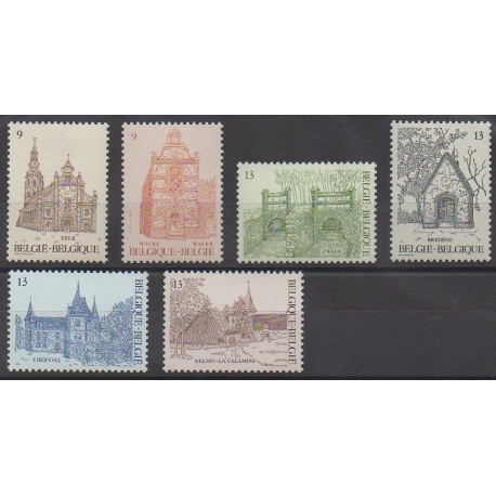 Belgium - 1986 - Nb 2217/2222 - Monuments