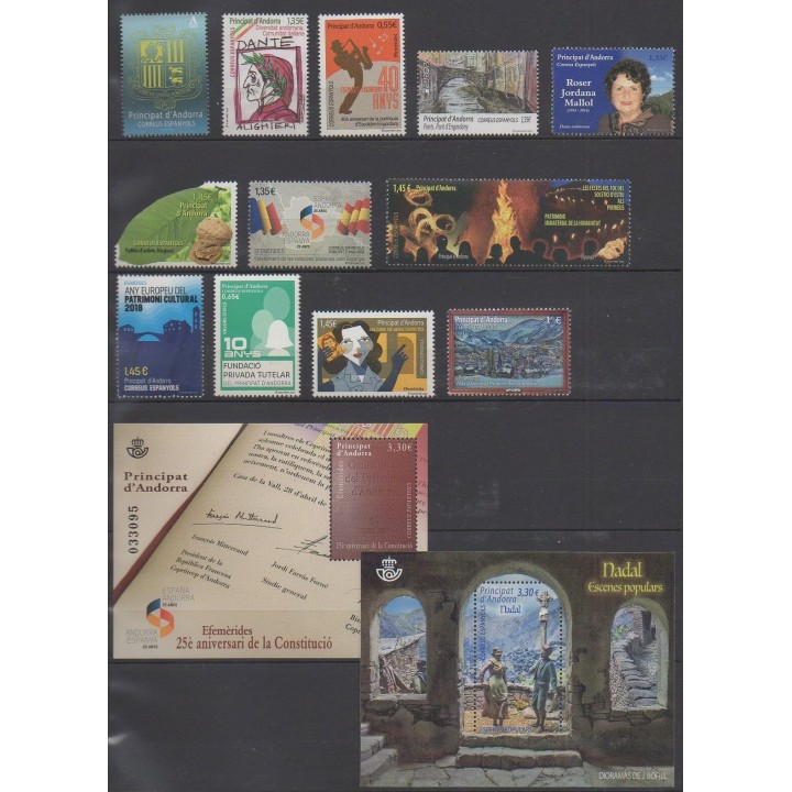 Spanish Andorra - 2018 - Nb 451/464