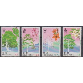Hong Kong - 1988 - Nb 532/535 - Trees