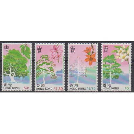 Hong Kong - 1988 - Nb 532/535 - Trees