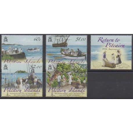 Pitcairn - 2009 - Nb 711/714 - Various Historics Themes