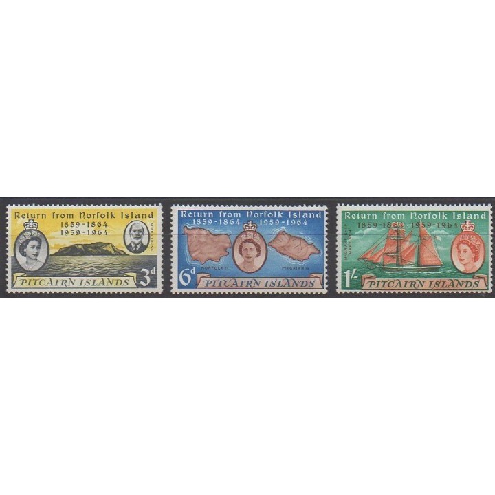 Pitcairn - 1961 - Nb 32/34