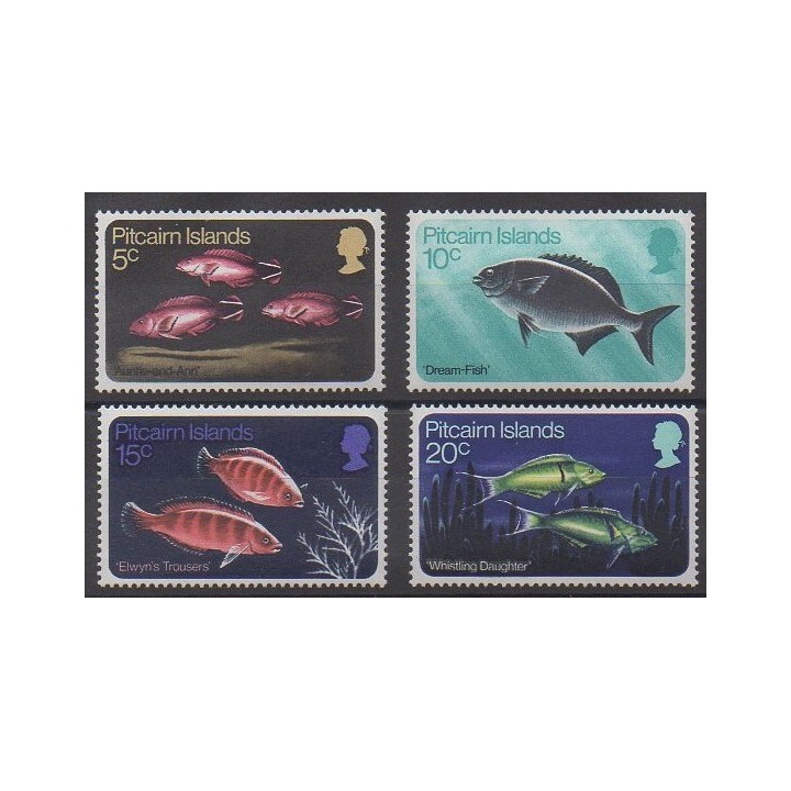Pitcairn - 1970 - Nb 113/116 - Sea animals