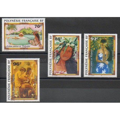 Polynésie - 1996- No 520/523 - Peinture