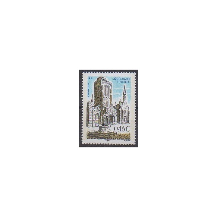 France - Poste - 2002 - No 3499 - Églises