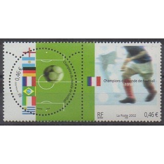 France - Poste - 2002 - Nb 3483/3484 - Soccer World Cup