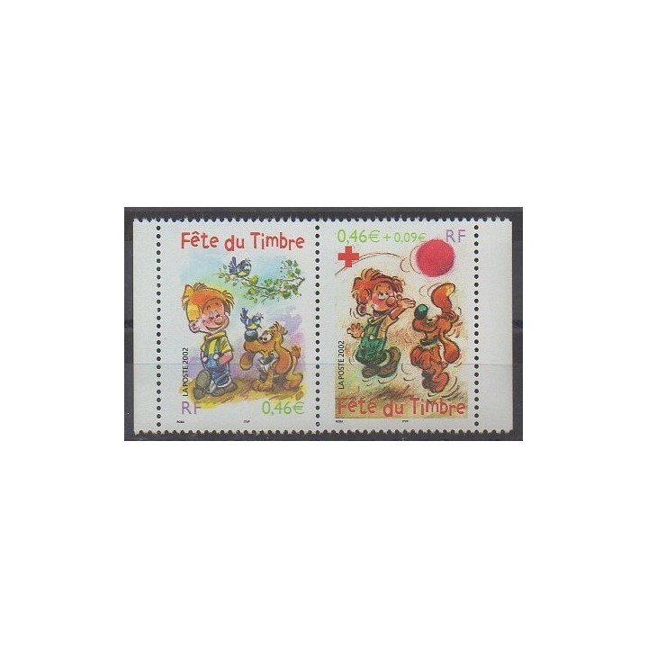 France - Poste - 2002 - Nb P3467a - Cartoons - Comics - Philately