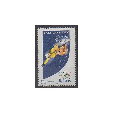 France - Poste - 2002 - No 3460 - Jeux olympiques d'hiver
