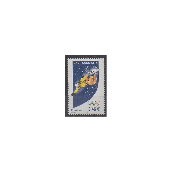 France - Poste - 2002 - No 3460 - Jeux olympiques d'hiver