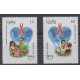 Cub. - 2000 - No 3902/3903 - Santé ou Croix-Rouge - Service postal