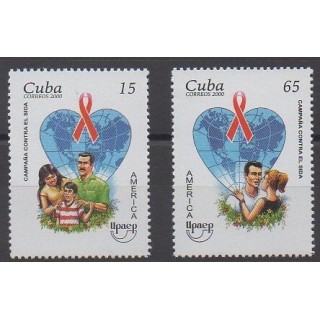 Cub - 2000 - No 3902/3903 - Santé ou Croix-Rouge - Service postal