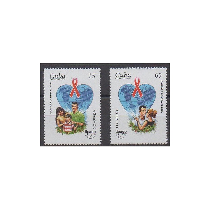Cub - 2000 - No 3902/3903 - Santé ou Croix-Rouge - Service postal