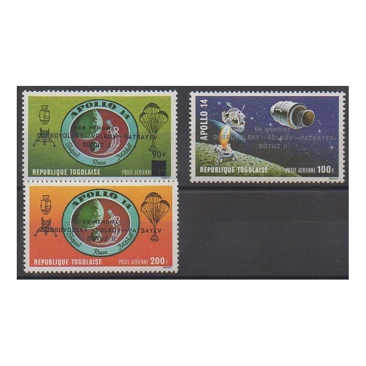 Togo - 1971 - No PA161/PA163 - Espace