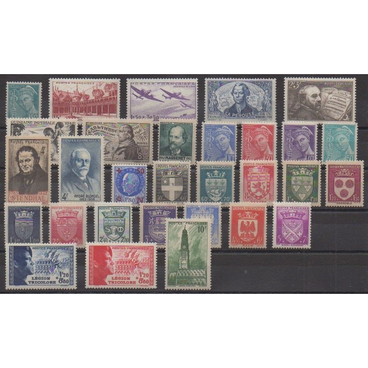 France - Années complètes de 1940 à 1959 - 1942 - No 538/567