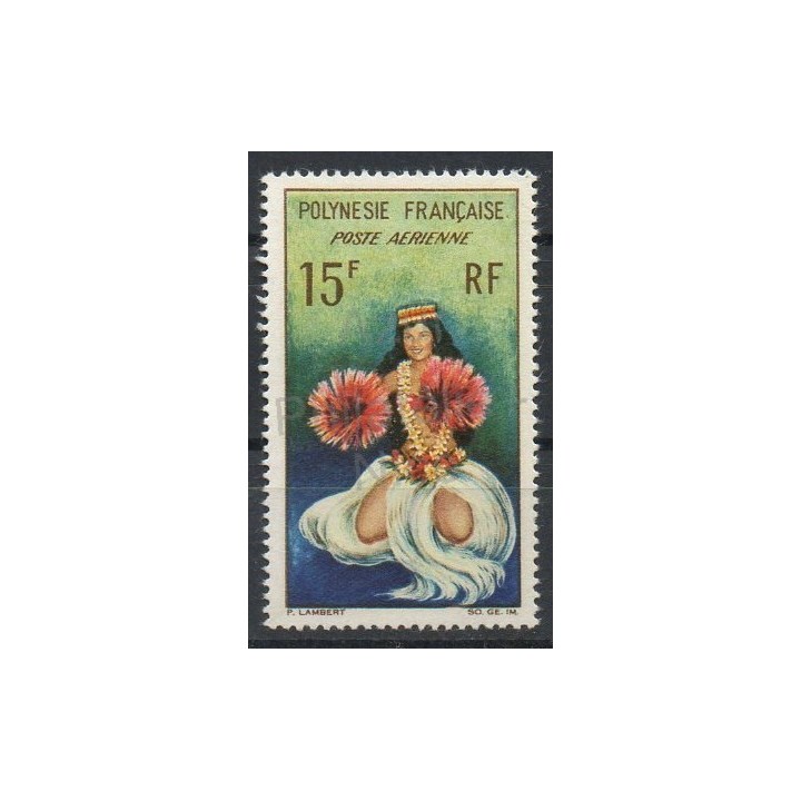 Stamps - Theme costumes uniforms - Polynesia - Airmail - 1964- Nb PA7