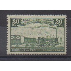 Belgium - 1935 - Nb CP197 - Trains - Mint hinged