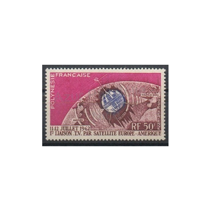 Timbres - Thème espace - Polynésie - Poste aérienne - 1962- No PA6