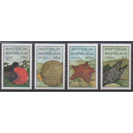 Antigua et Barbuda - 1985 - No 855/858 - Animaux marins