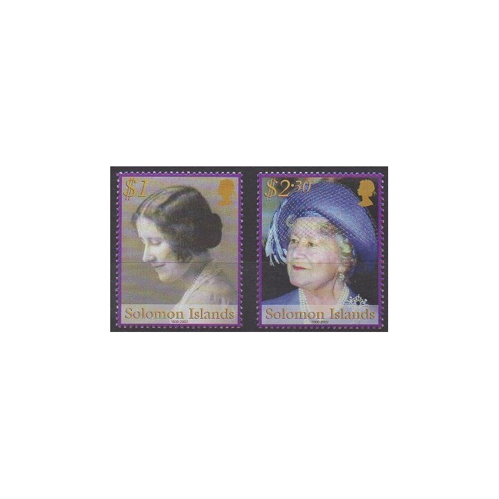 Salomon (Iles) - 2002 - No 990/991 - Royauté - Principauté