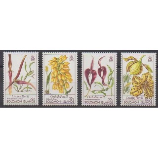 Solomon (Islands) - 1988 - Nb 666/669 - Orchids