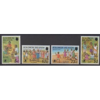 Salomon (Iles) - 1989 - No 682/685 - Enfance - Philatélie