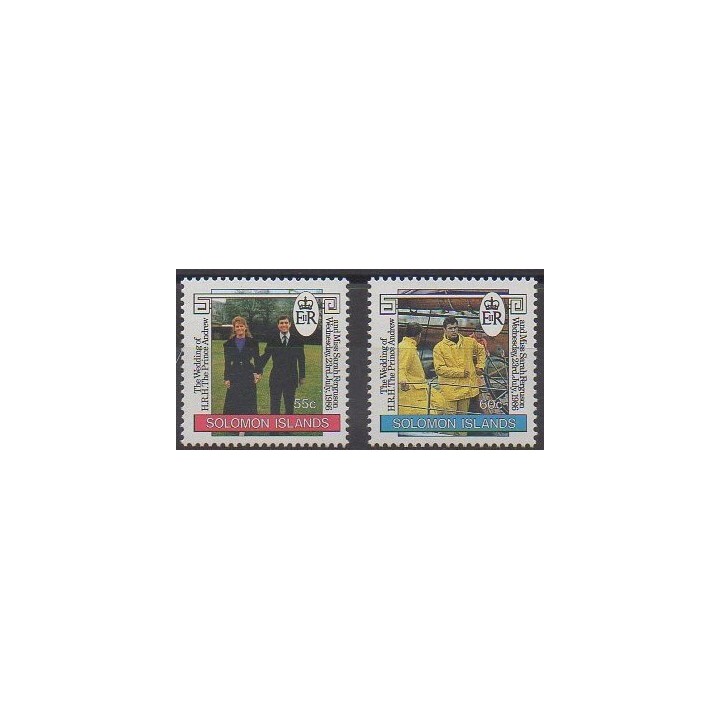 Salomon (Iles) - 1986 - No 552/553 - Royauté - Principauté