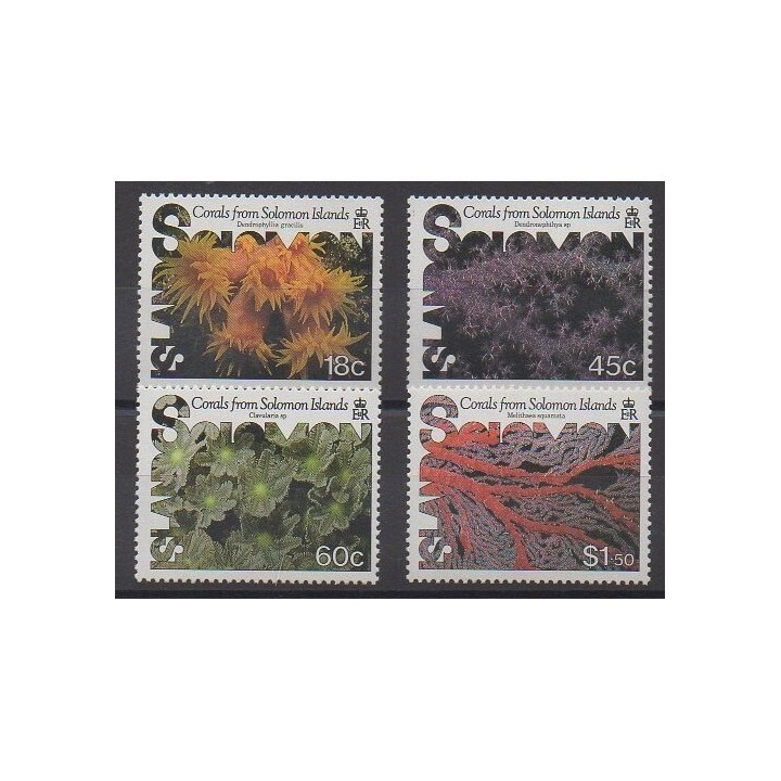 Salomon (Iles) - 1987 - No 605/608 - Animaux marins
