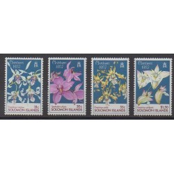 Solomon (Islands) - 1987 - Nb 630/633 - Christmas - Orchids
