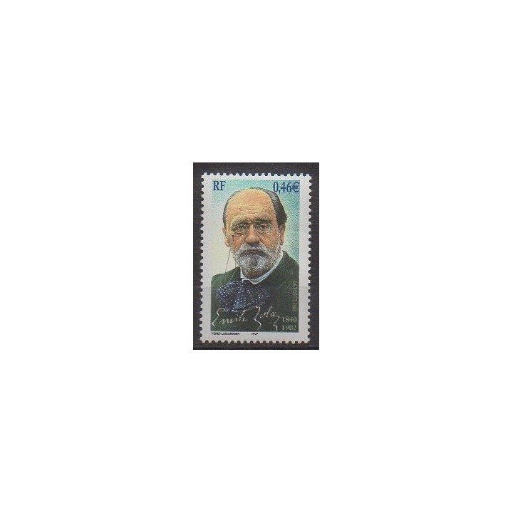 France - Poste - 2002 - Nb 3524 - Literature
