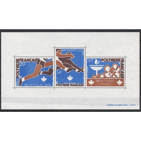 Polynésie - Blocs et feuillets - 1976 - No BF3 - Jeux olympiques d'été