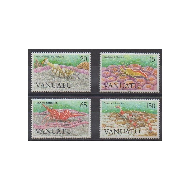 Vanuatu - 1989 - No 822/825 - Animaux marins