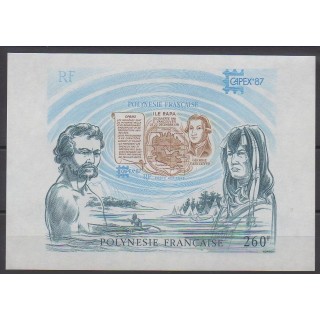 Polynesia - Blocks and sheets - 1987 - Nb BF13 - Boats - Philately