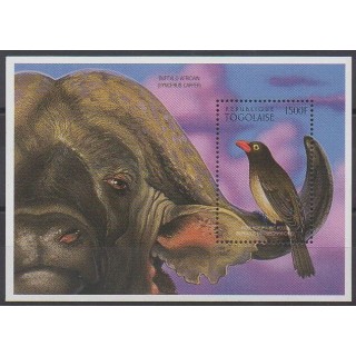 Togo - 1996 - No BF304A - Espèces menacées - WWF - Oiseaux