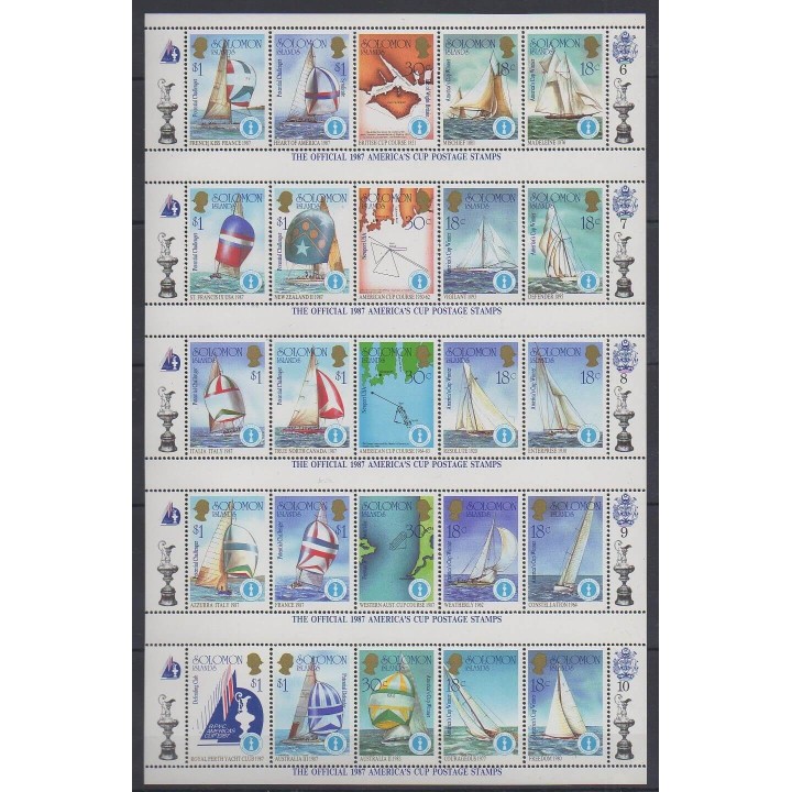 Solomon (Islands) - 1986 - Nb 554/603 - Boats