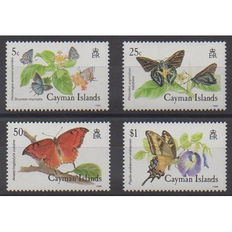 Caïmans (Iles) - 1988 - No 621/624 - Insectes