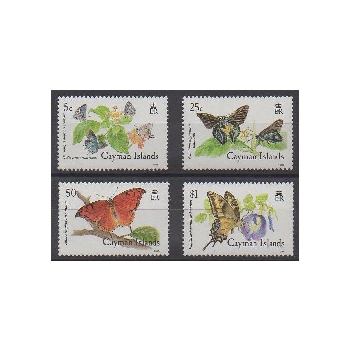Caïmans (Iles) - 1988 - No 621/624 - Insectes