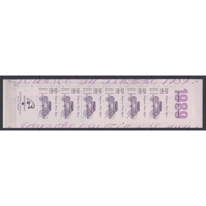 France - Booklets - Stamp day - 1989 - Nb BC2578A - Transport