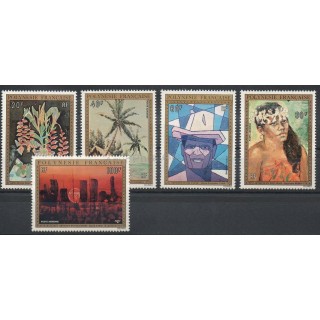 Stamps - Theme paintings - Polynesia - Airmail - 1974- Nb PA 84/PA 88