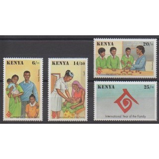 Kenya - 1994 - No 591/594 - Santé ou Croix-Rouge