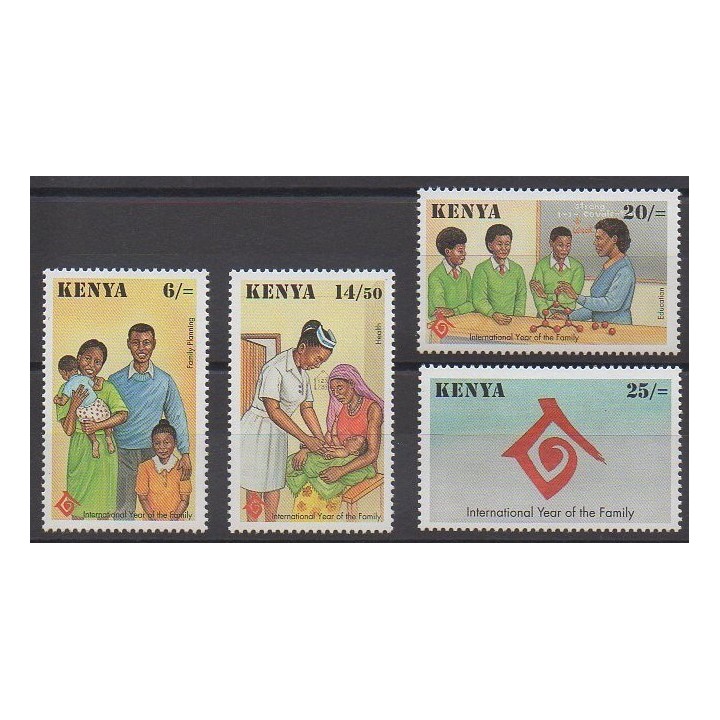 Kenya - 1994 - Nb 591/594 - Health