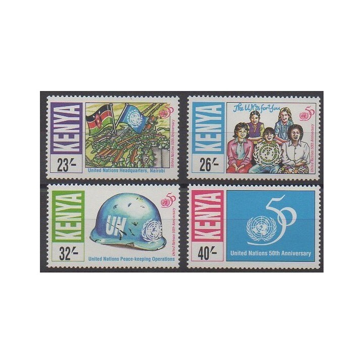 Kenya - 1995 - No 614/617 - Nations unies