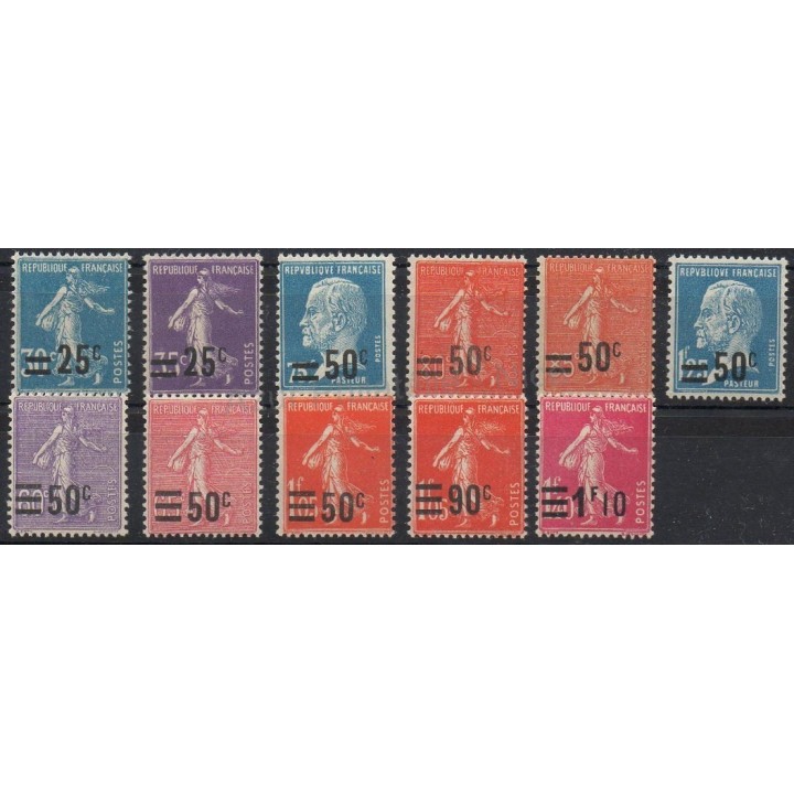 Timbres  - France - Poste - 1926 - No 217/228
