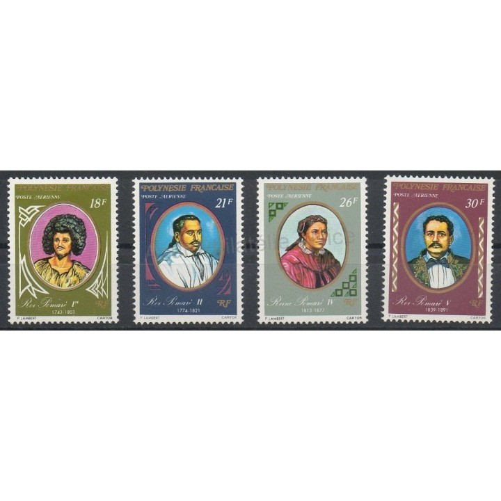 Stamps - Theme celebrities - Polynesia - Airmail - 1976- Nb PA106/PA109
