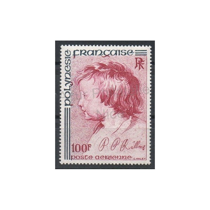 Timbres - Thème peinture - Polynésie - Poste aérienne - 1977- No PA129