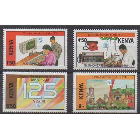 Kenya - 1990 - Nb 503/506 - Telecommunications